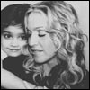 Madonna and Lola in a mother & daughter portrait