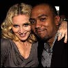 Madonna and producer Timbaland at the Gucci fund raising event