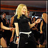 Madonna teaches a dance work-out class at Hard Candy Fitness in Mexico City