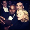 Madonna with Kanye West at the Black Ball