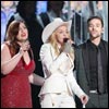 Madonna performs with Macklemore, Ryan Lewis and Mary Lambert at the 2014 Grammy Awards