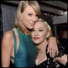 Madonna and Taylor Swift on the red carpet of the 2015 Grammy Awards