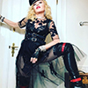 Madonna photographed by JR at her Oscar Party