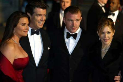 Madonna, Guy, Brosnan and his wife Keely Shay Smith