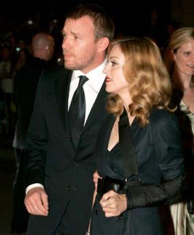 Madonna and Guy at the premiere of Revolver