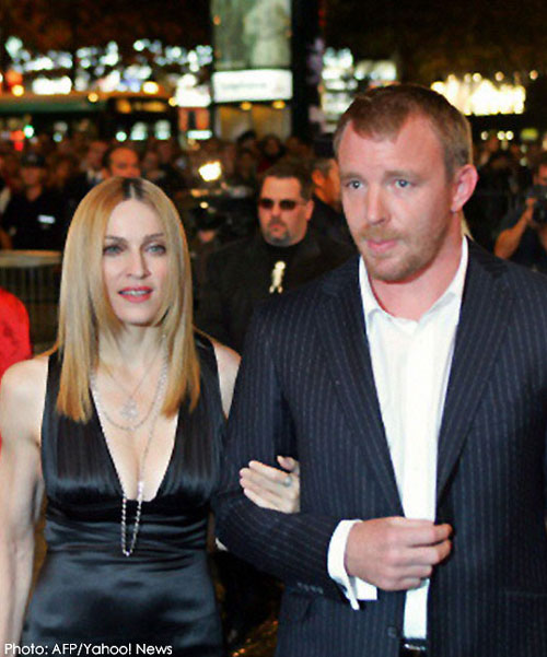 Madonna and Guy at the premiere of Revolver in Paris