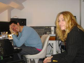 Madonna and Stuart at his studio