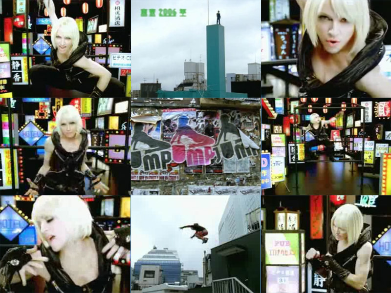 Screen caps from the Jump video