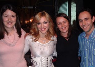 Madonna and winners of BBC competition