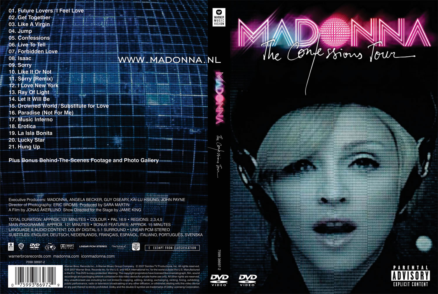 The Confessions Tour DVD sleeve