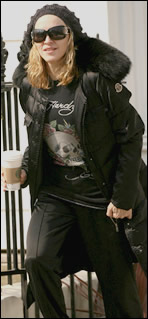 Madonna wearing Ed Hardy T-shirt in 2007