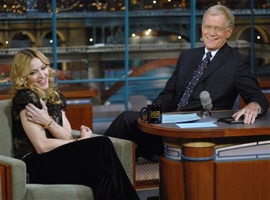 Madonna at Letterman