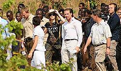 Philip Van den Bossche accompanies Madonna during her trip in Malawi