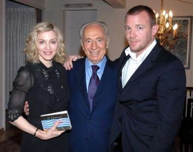 Madonna, Guy Ritchie & Shimon Peres, Israel's president