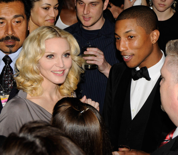 Madonna & Pharrell Williams @ 'A Night To Benefit Raising Malawi and UNICEF'