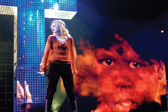 Madonna performs Live To Tell @ Confessions Tour (pic by Guy Oseary)