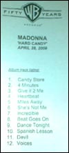 Tracklist of Hard Candy
