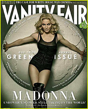 Madonna on the cover of May issue of Vanity Fair
