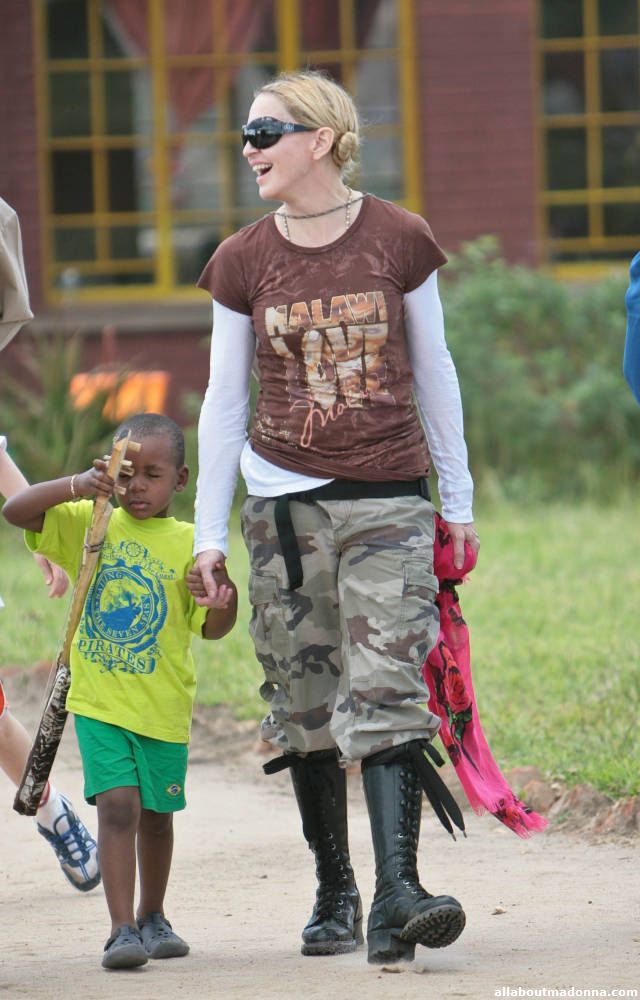 Madonna & David in Malawi