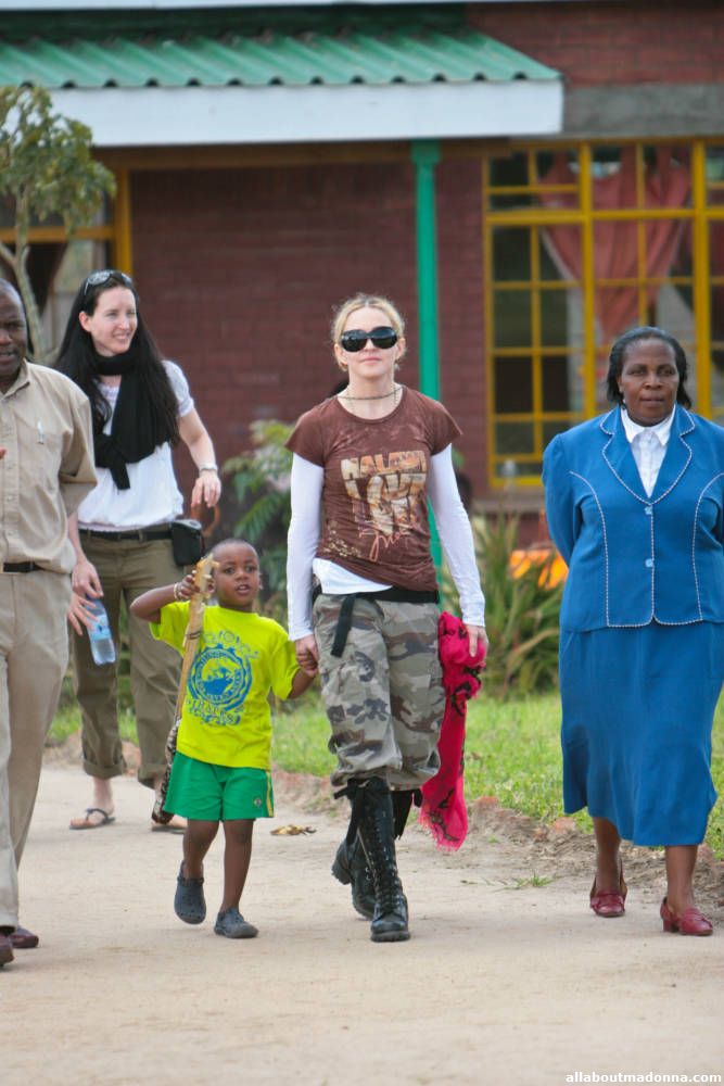 Madonna & David in Malawi