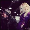 Madonna: Me and Mr. Brainwash in Toronto signing his mural at Hard Candy Fitness Opening! #artforfreedom