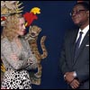 Madonna meets the president of Malawi Peter Mutharika