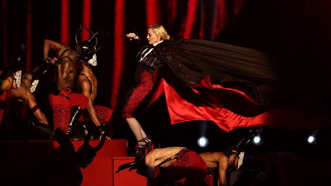 Madonna takes catastrophic fall during Brit Awards performance