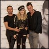 Madonna with Mert & Marcus at their exhibition in London