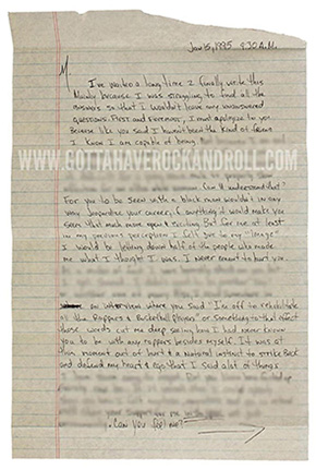 Also on the auction block is emotional correspondence between Madonna and Tupac Shakur.