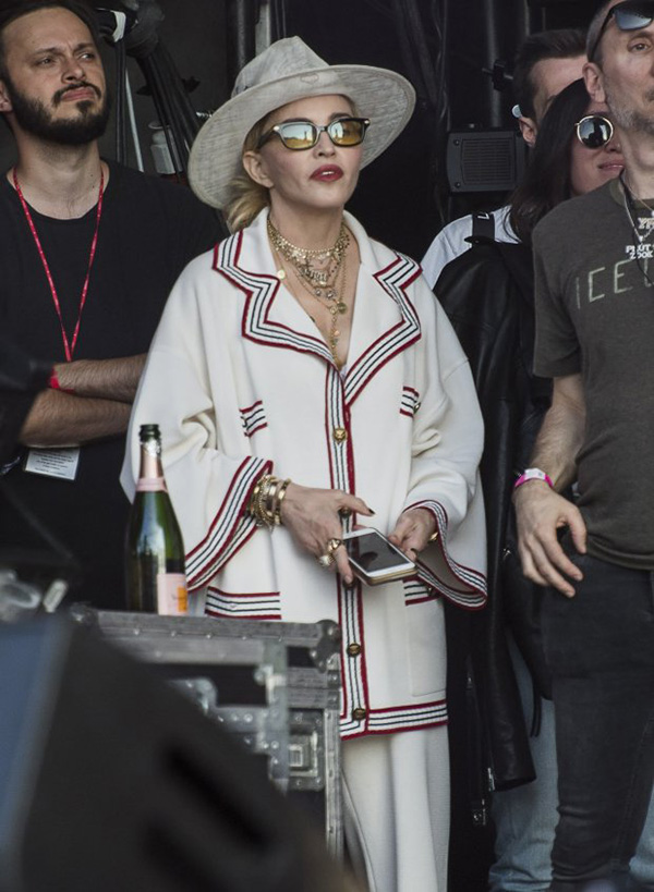 Madonna attends Migos set at Wireless Festival