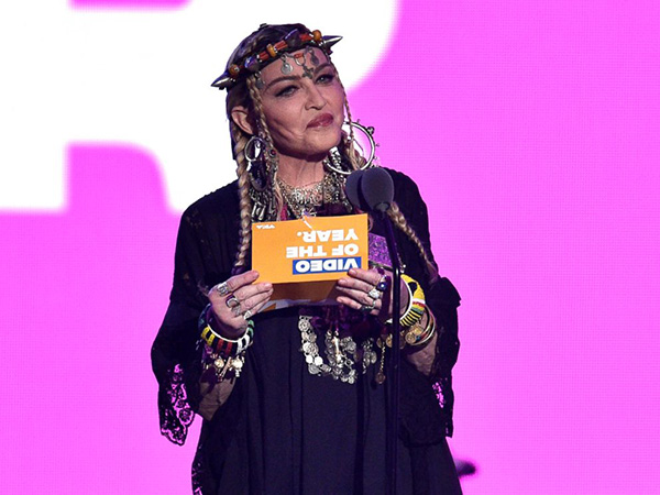 Madonna presents the award for video of the year at the MTV Video Music Awards at Radio City Music Hall on Monday, Aug. 20, 2018, in New York