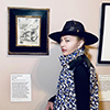 Madonna visiting the Tate Modern in London in February.