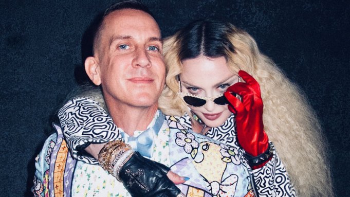 Madonna and Jeremy Scott at the amfAR Gala in Los Angeles