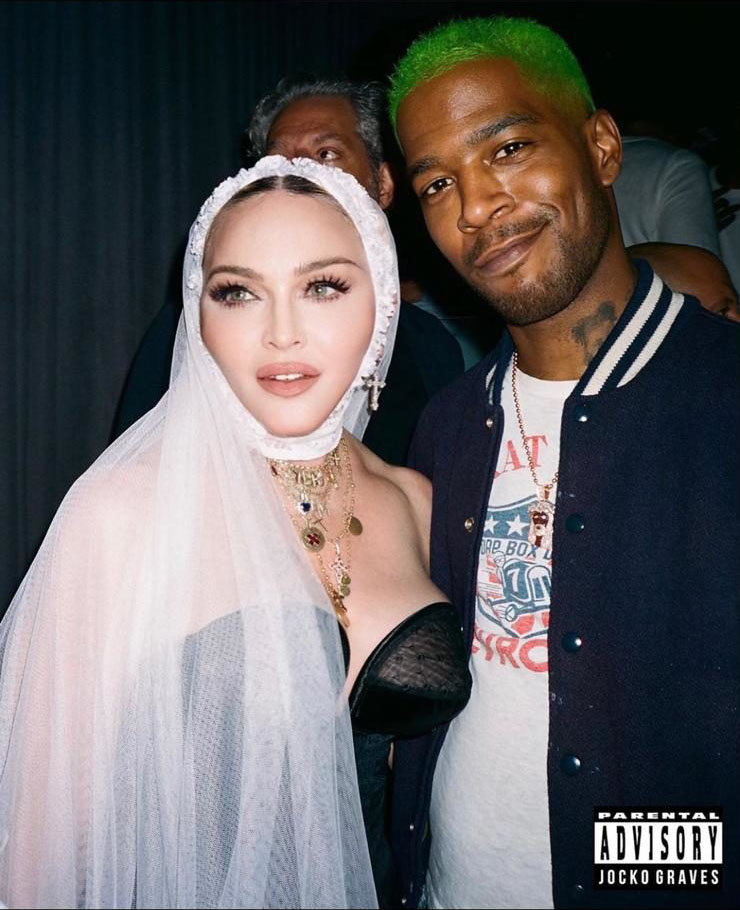 Madonna and Kid Cudi at the VMA after party