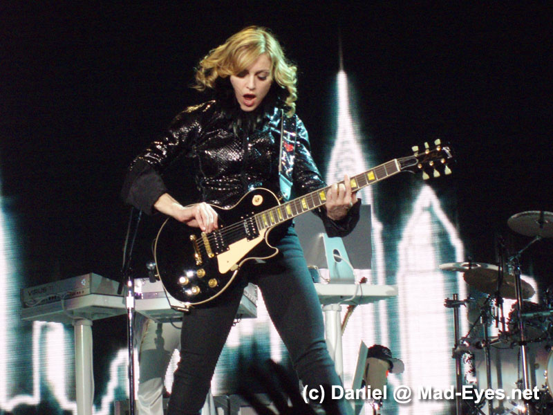 Madonna performing her ode to new york "I Love New York"