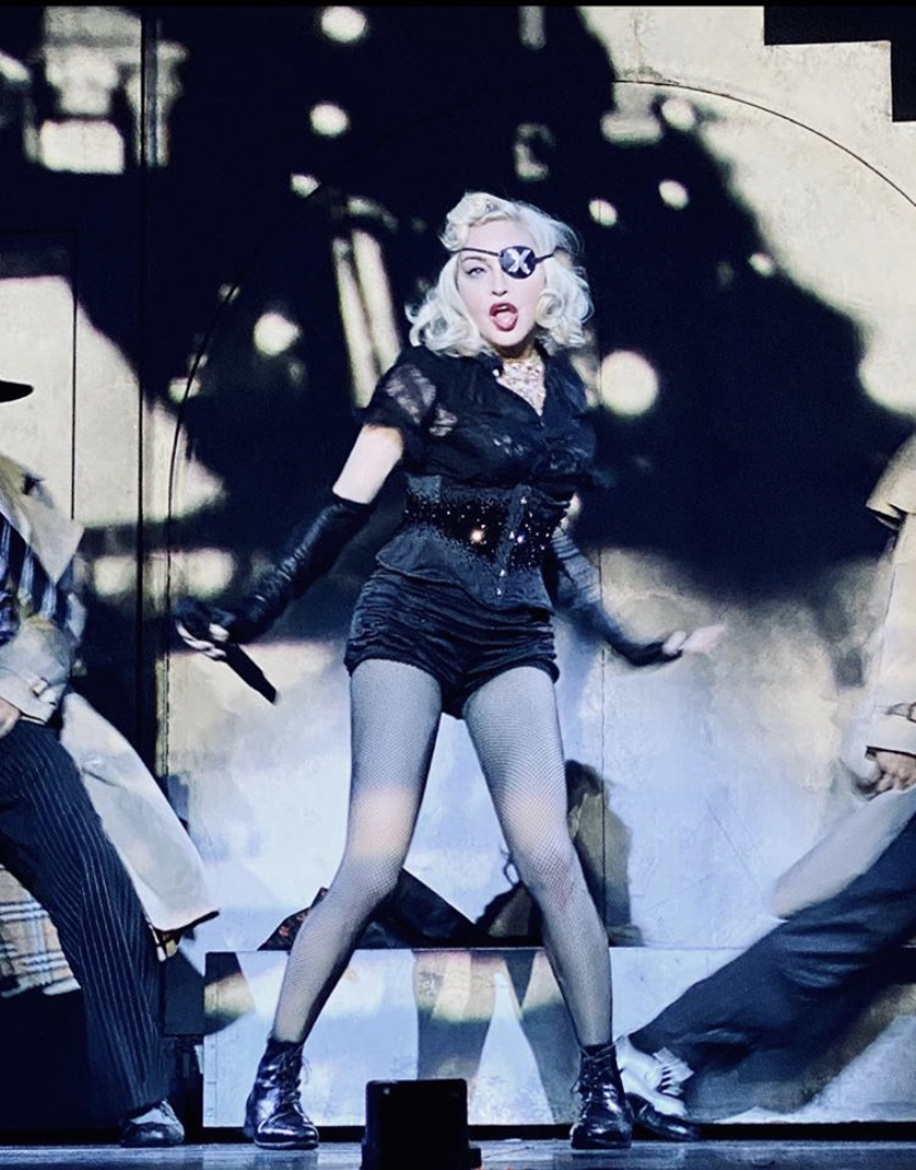 Madonna performs on her Madame X Tour. Photo by Ricardo Gomes.