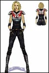 Sticky & Sweet Tour (Futuristic Rave segment) - Costume sketch by Arianne Phillips