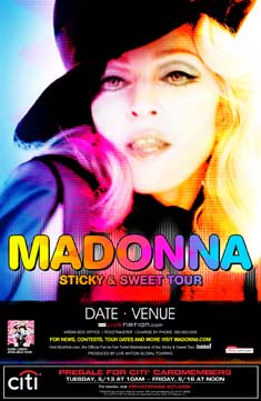 Sticky & Sweet Tour poster