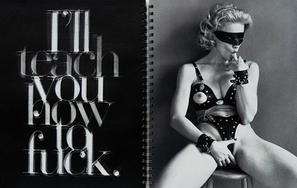 Madonna in her SEX book