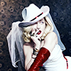 Madonna in a press shot for the single 'Medellin'