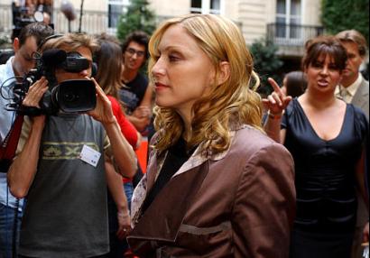 Madonna at the launch of The English Roses in Paris