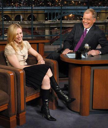 Madonna on Letterman