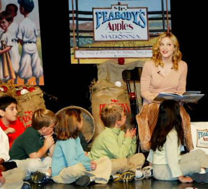 Madonna answers questions of the children