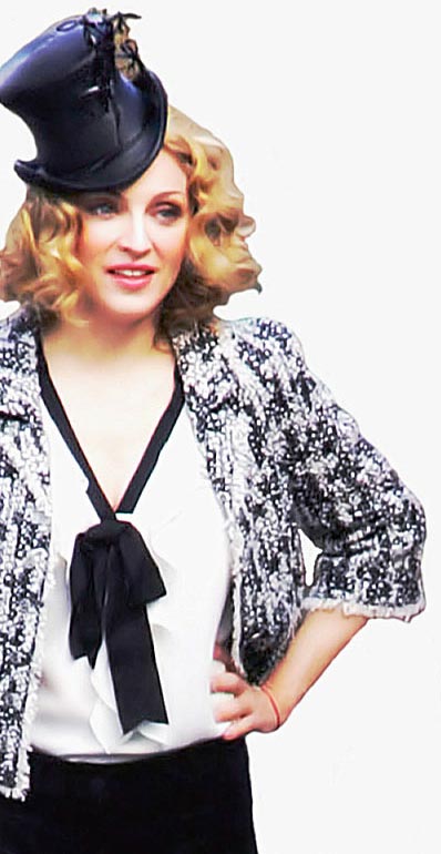Madonna during a photo shoot in March 2005