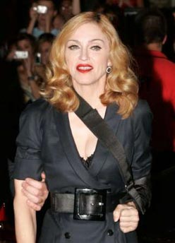 Madonna at the premiere of Revolver