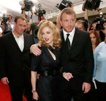 Madonna and Guy at the premiere of Revolver
