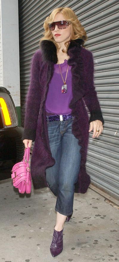 Madonna coming out of the Roxy