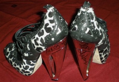Madonna's signed Christian Dior shoes