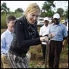 Madonna and her daughters in Malawi