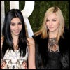 Madonna and Lola at the Vanity Fair Oscars Party 2011